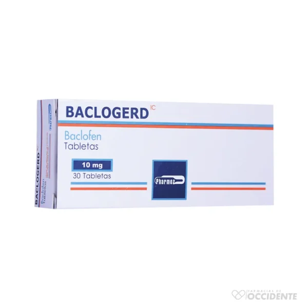 BACLOGERD TABLETAS 10MG X 30