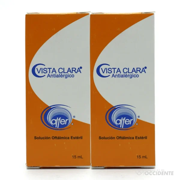 VISTA CLARA COLIRIO FRS. 15 ML(1y1) x 1 (CAJA DE 2)