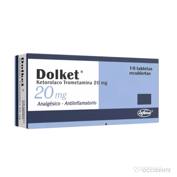 DOLKET TABLETAS REC. 20MG X 10