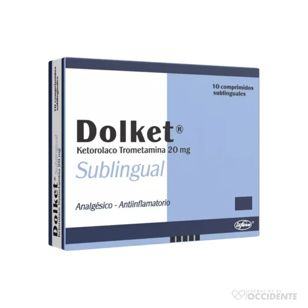 DOLKET COMPRIMIDOS SUBLINGUAL 20MG x 10