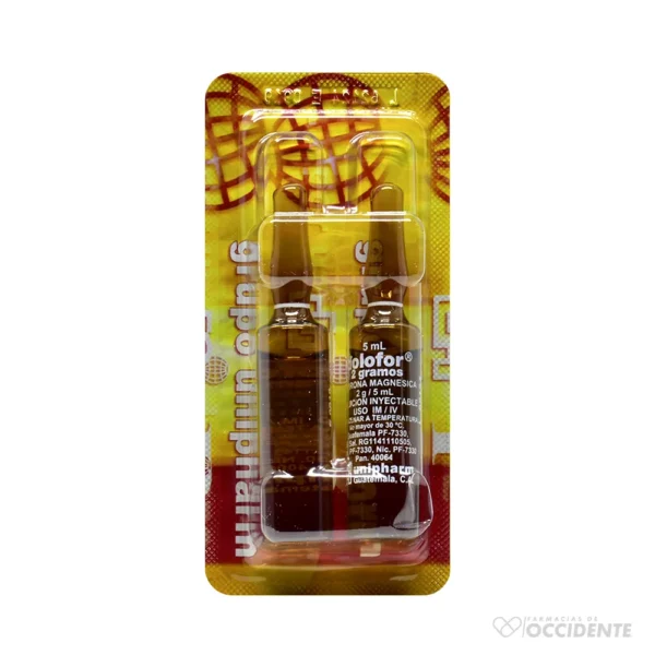 DOLOFOR 2 GRS. AMP. 5 ML. X 1 (SUELTA) (CAJA DE 100).