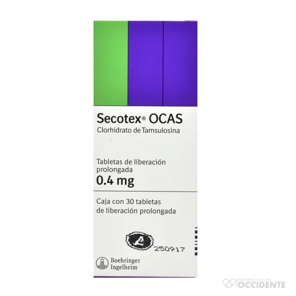 SECOTEX OCAS TABLETAS 0.4MG X 30