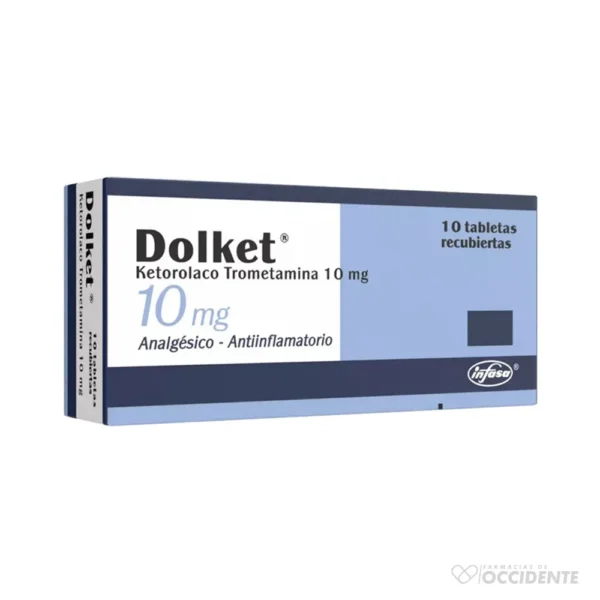 DOLKET TABLETAS REC. 10MG X 10