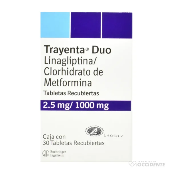 TRAYENTA DUO TABLETAS 2.5MG/1000MG X 30