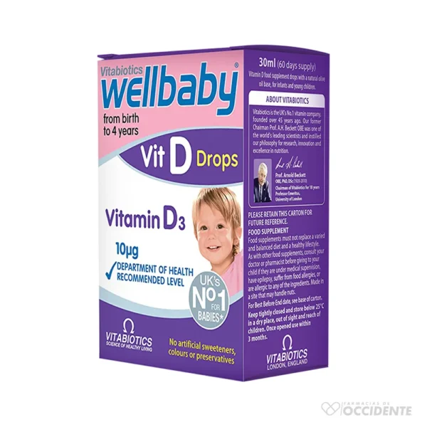 WELLBABY VITMAINA D GOTAS X 30ML