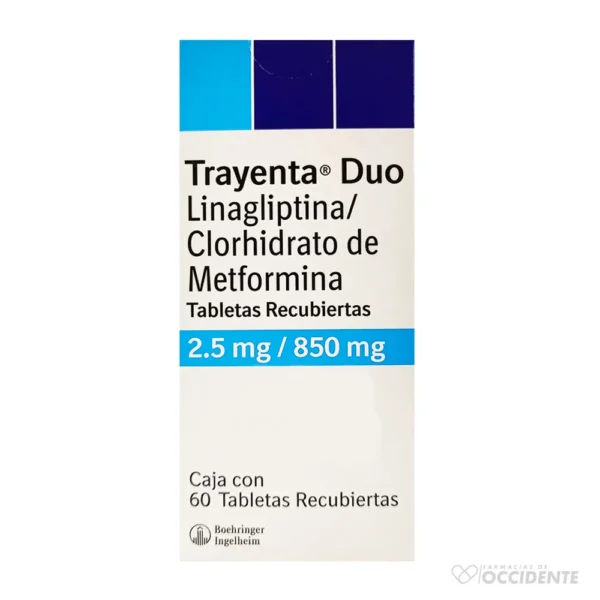 TRAYENTA DUO TABLETAS 2.5MG/850MG X 60