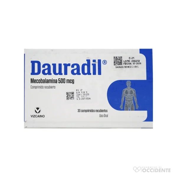 DAURADIL 500MCG X 30 COMPRIMIDOS