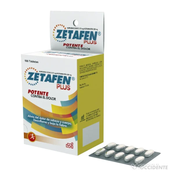 ZETAFEN PLUS TABLETAS 275/300MG X 1 (CAJA DE 100 UNIDAD)