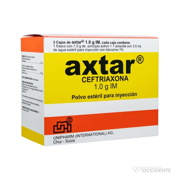 AXTAR 1G. IM TRIPACK (CAJADE 3 UNIDAD)