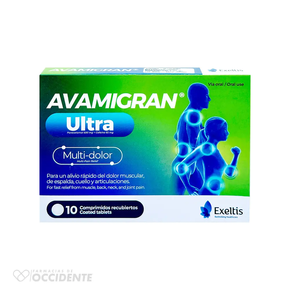 AVAMIGRAN ULTRA 500MG/65MG COMPRIMIDOS REC. X 10