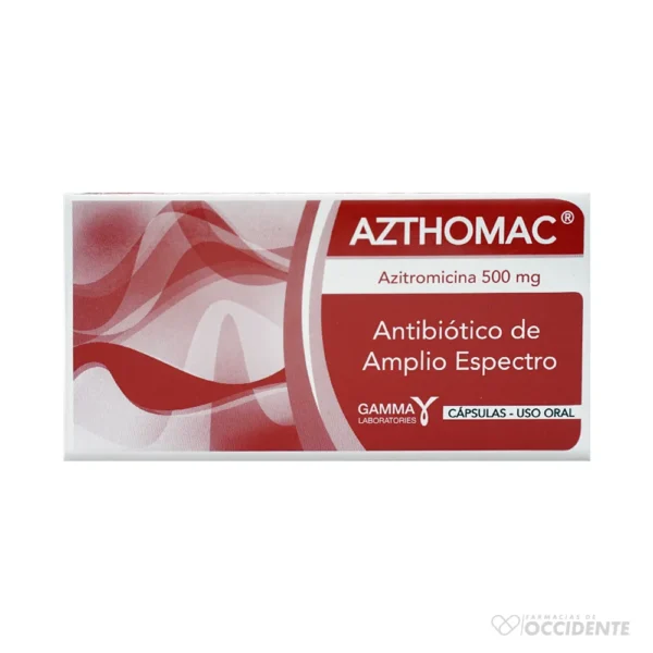 AZTHOMAC CAPSULAS 500MG X BLISTER (CAJA 5 BLISTER)