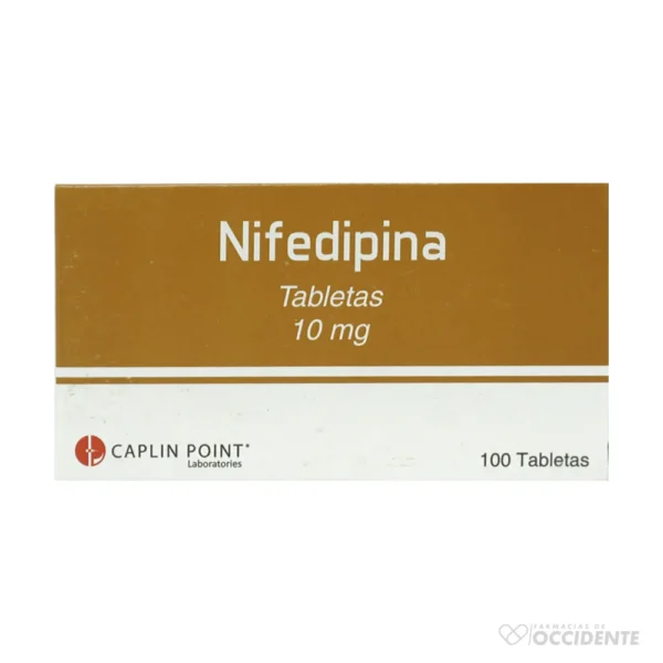 NIFEDIPINA TABLETAS 10MG X 10 (CAJA 10 BLISTER). CAPLIN POINT