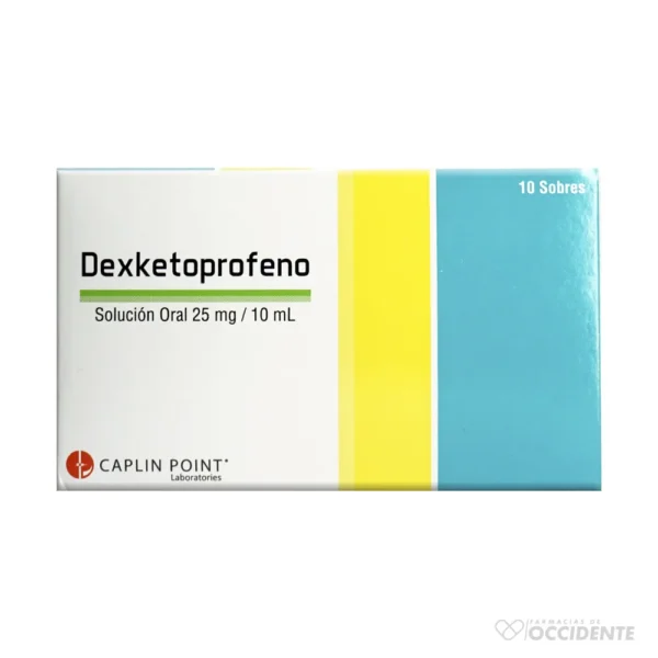 DEXKETOPROFENO SOL. ORAL SOBRES 25MG/10ML X 1 (CAJA 10 UNIDAD). CAPLIN POINT