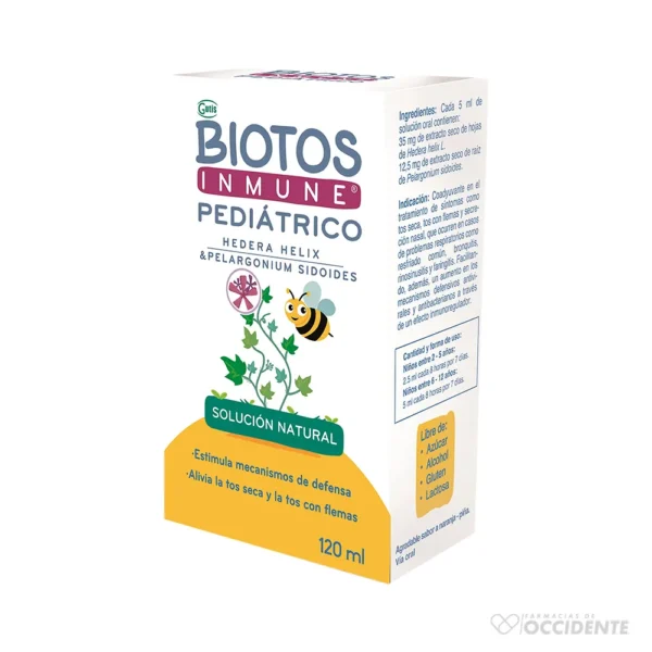 BIOTOS INMUNE PEDIATRICO 12.5MG/5ML x 120ML