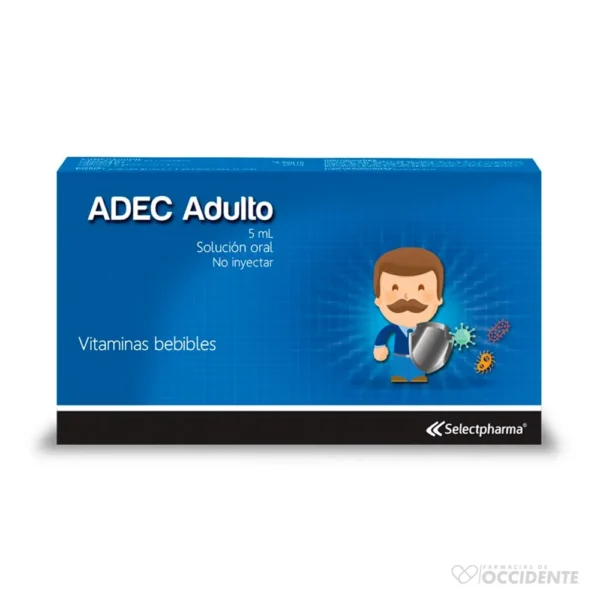 VITAMINAS BEBIBLES ADEC ADULTO * 1 SUELTA (CAJA DE 25)