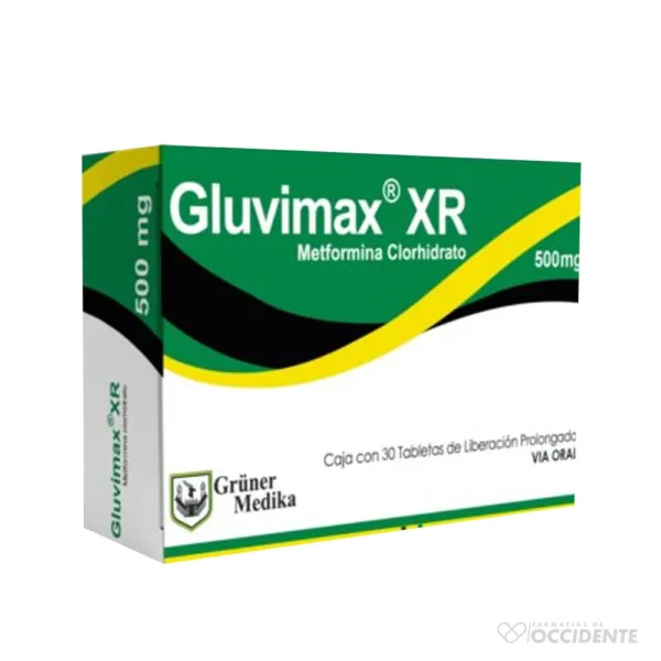 GLUVIMAX XR TABLETAS 500MG x 30