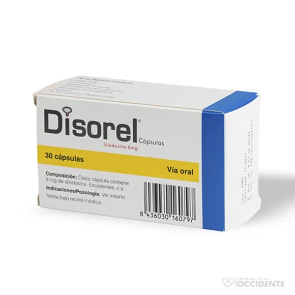 DISOREL CAPSULAS 8MG x 30