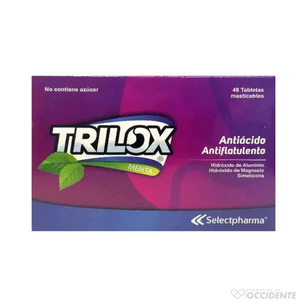 TRILOX TABLETAS MASTICABLES X 1 (CAJA DE 48 UNIDADES)