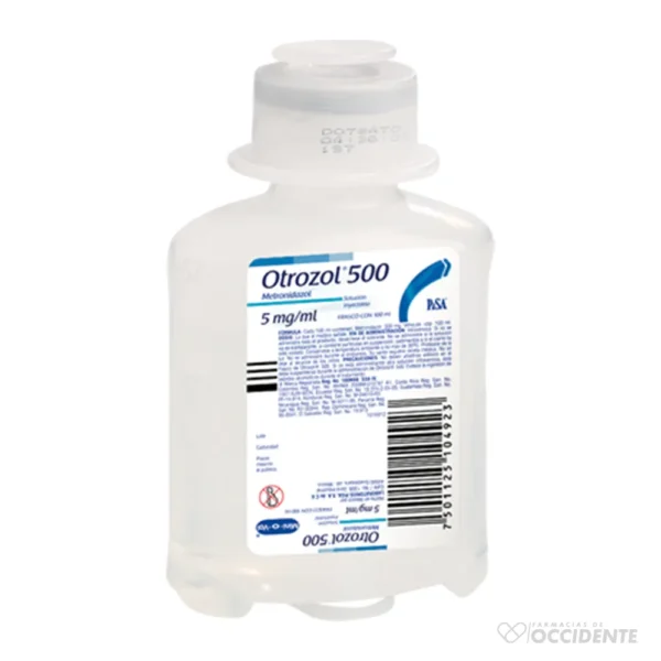 OTROZOL 500 INY X 100ML (METRONIDAZOL)