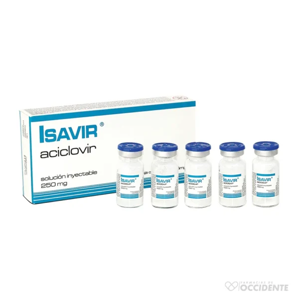 ISAVIR 250MG INY X 5 AMPOLLAS (ACICLOVIR)