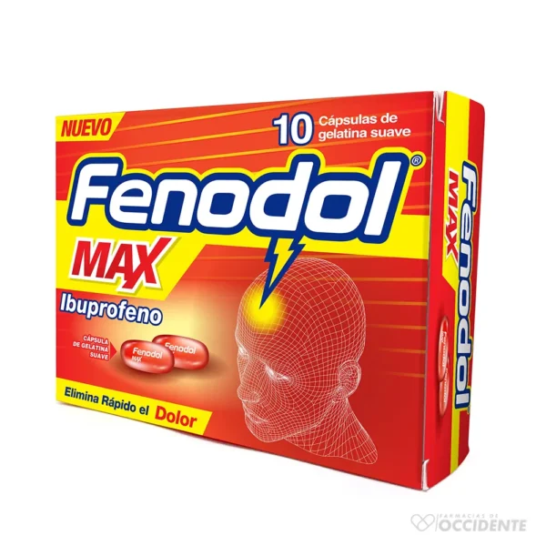 FENODOL MAX 400MG GEL CAPS CAJA X 10