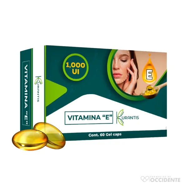 VITAMINA E 1000UI GEL CAPS X 10 ( CAJA DE 6 BLISTER). KURATNIS