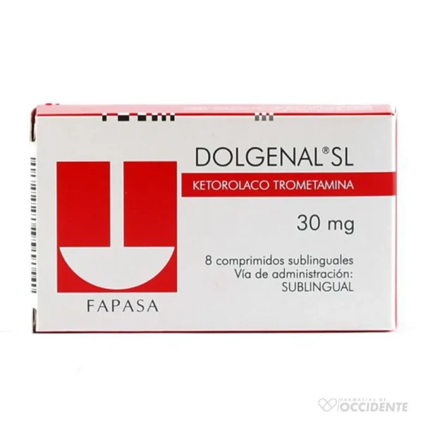 DOLGENAL SL COMPRIMIDOS 30MG X 8