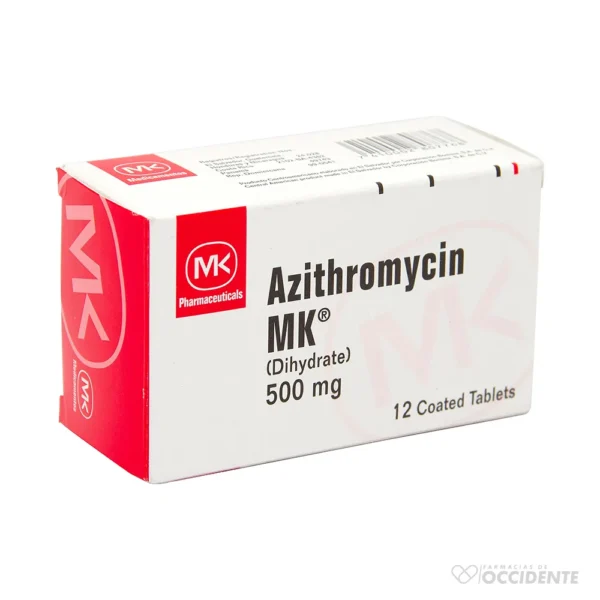 AZITROMICINA MK 500 MG X 1 (CAJA 12 UNIDADES)