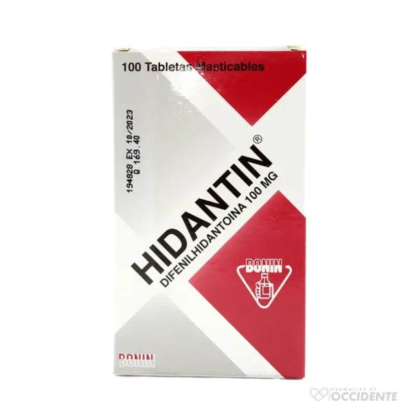 HIDANTIN 100 MG. X 100 TABS.