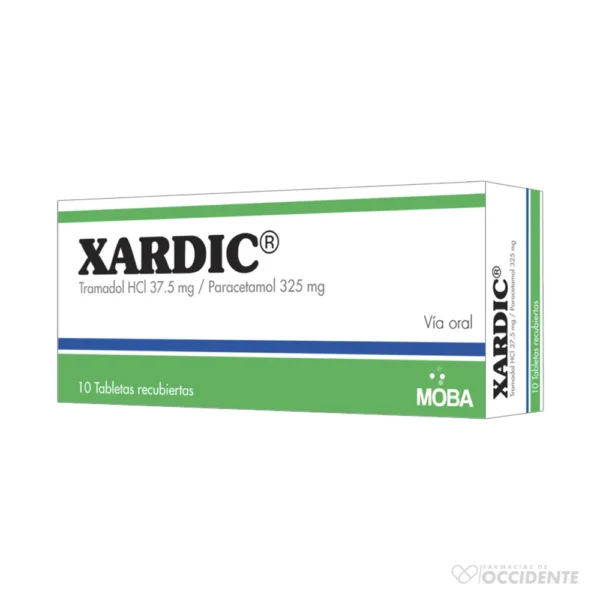 XARDIC TABLETAS 37.5MG/325MG X 10