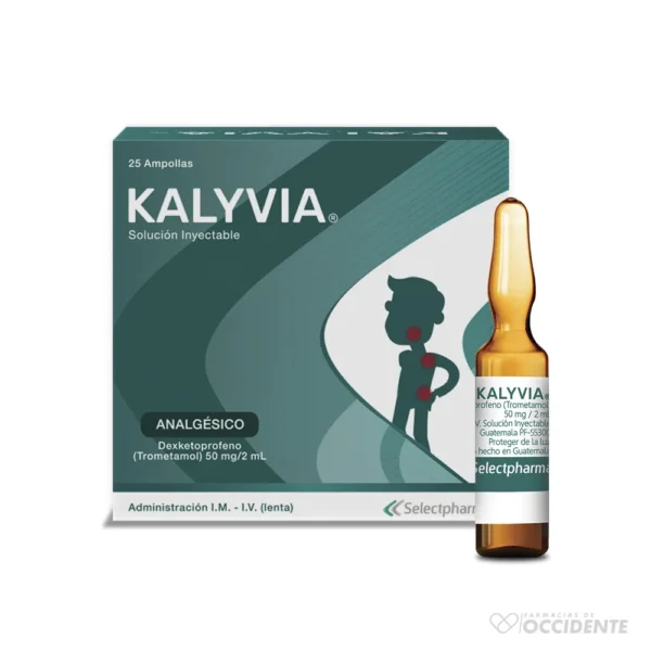 KALYVIA 50MG/2ML SOL INY X 1 (CAJA DE 25 AMPOLLAS)