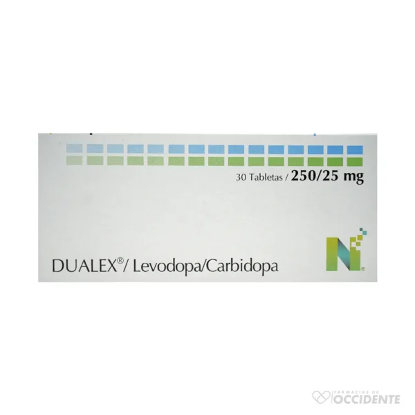 DUALEX TABLETAS 250/25MG x 30 (LEVODOPA / CARBIDOPA)