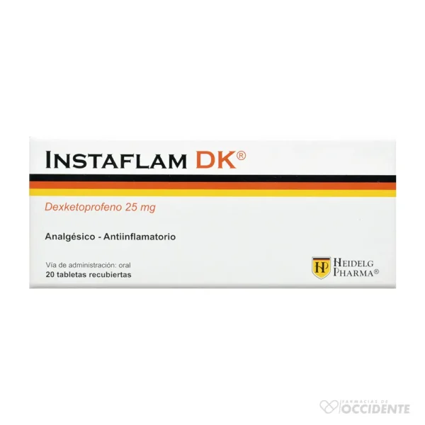 INSTAFLAM DK TABLETAS 25MG CAJA 20 X 10 (BLISTER)