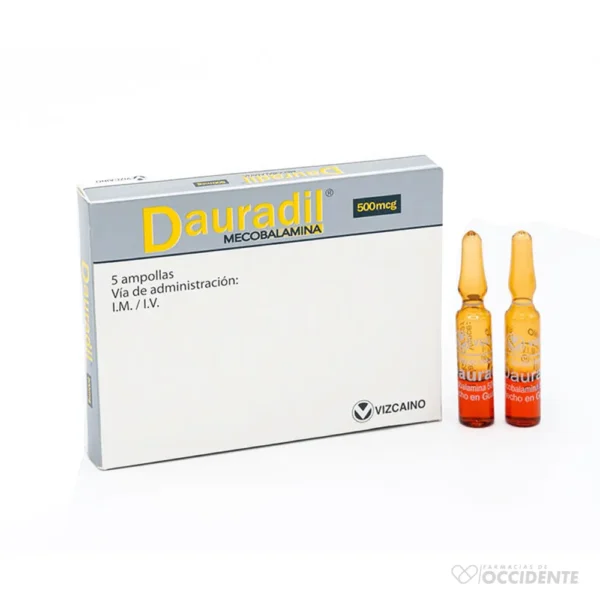 DAURADIL AMPOLLAS 500MCG X 1 (CAJA DE 10 UNIDADES)