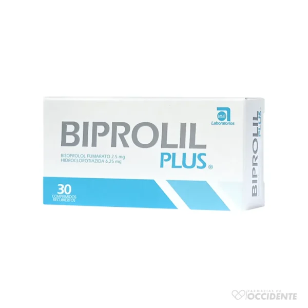 BIPROLIL PLUS TABLETAS 2.5/6.25MG X 30