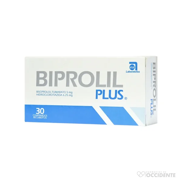 BIPROLIL PLUS TABLETAS 5/6.25MG X 30