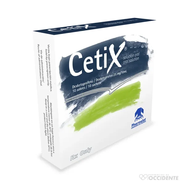 CETIX SOBRES 25MG X 10