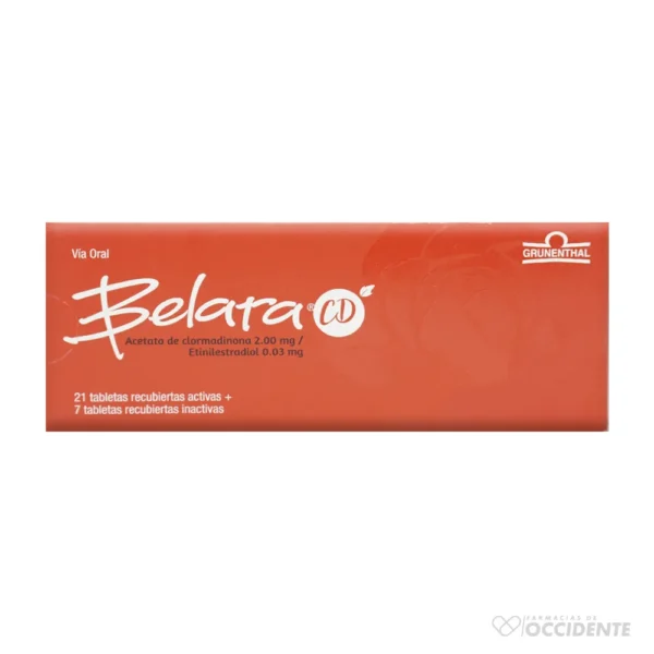 BELARA CD COMPRIMIDOS 2MG/0.3MG X 28 – Farmacias de Occidente