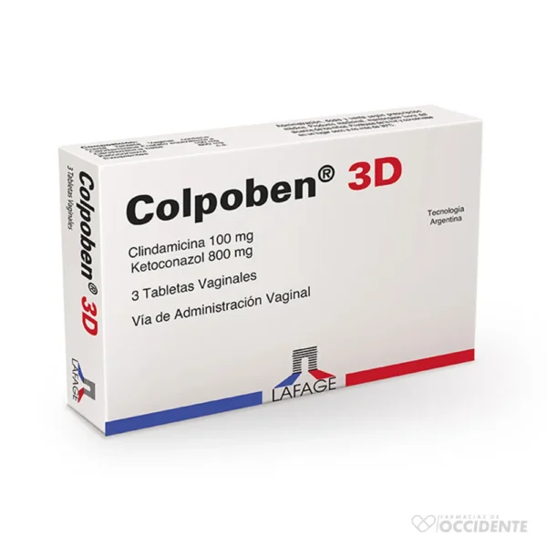 COLPOBEN 3D TABLETAS VAG 100MG/800MG X 3