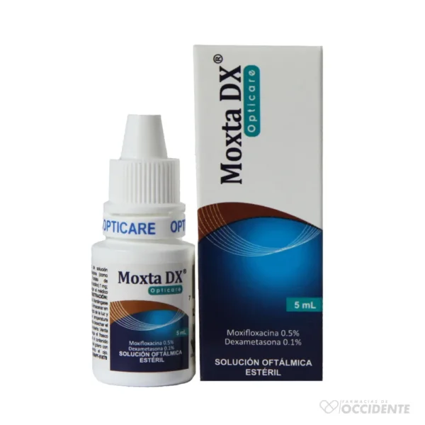 MOXTA DX SOLUCION OFTALMICA X 5 ML