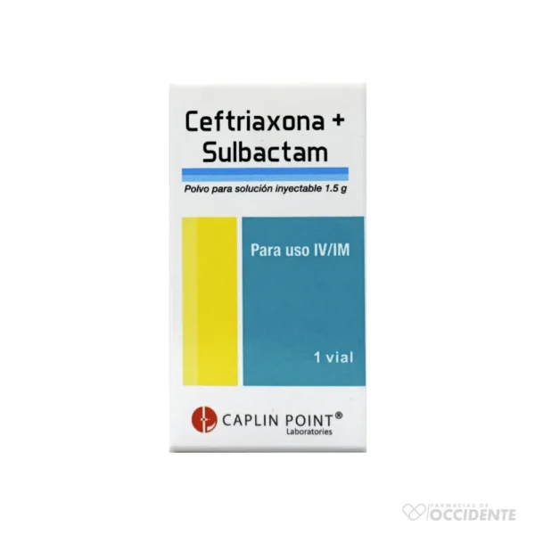 CEFTRIAXONA 1G SULBACTAM 500MG INY