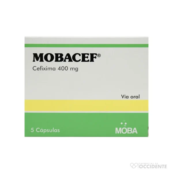 MOBACEF CAPSULAS 400MG X 5