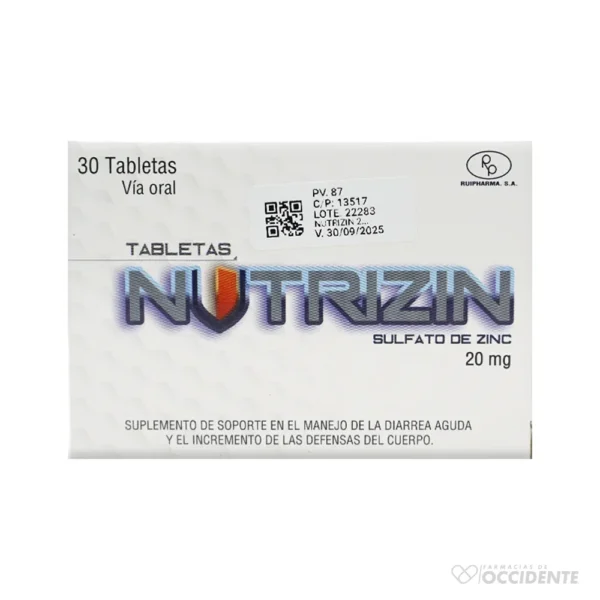 NUTRIZIN 20MG. TABLETAS X 10 (BLISTER)
