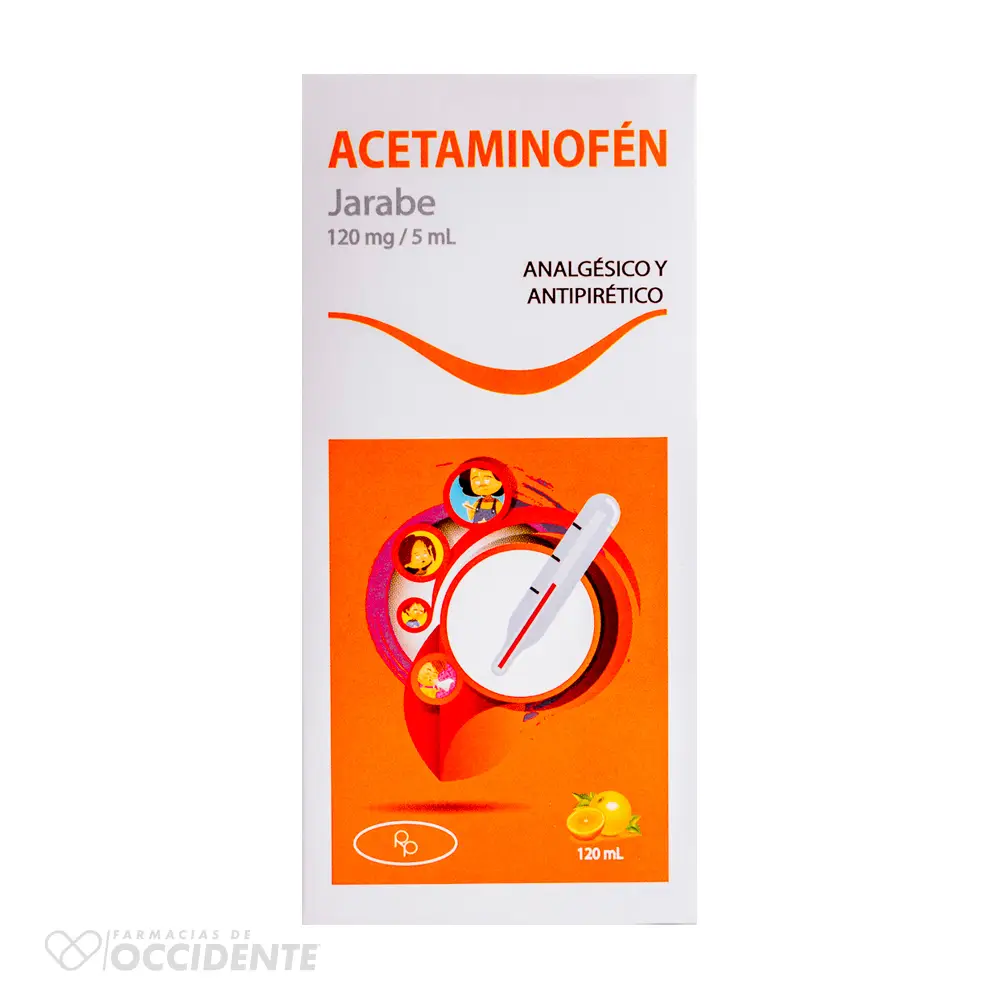 ACETAMINOFEN 120MG/5ML JARABE X 120ML. RUIPHARMA