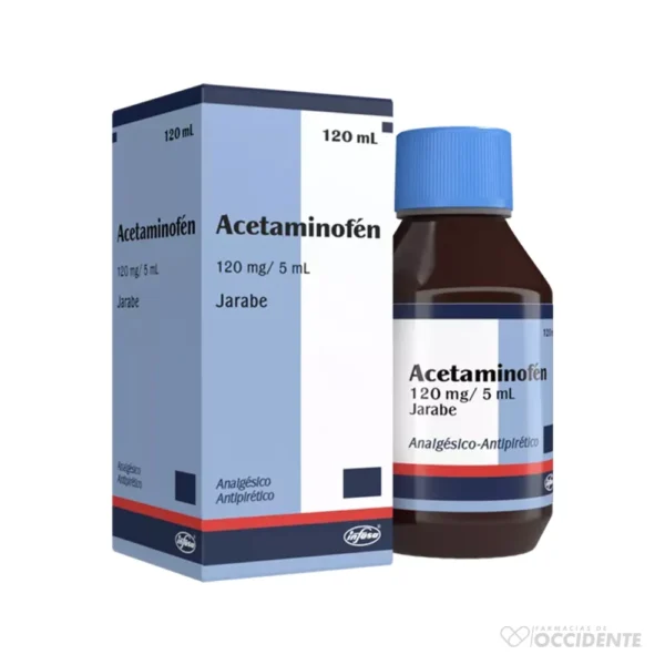 ACETAMINOFEN 120MG/5ML JARABE X 120ML. INFASA