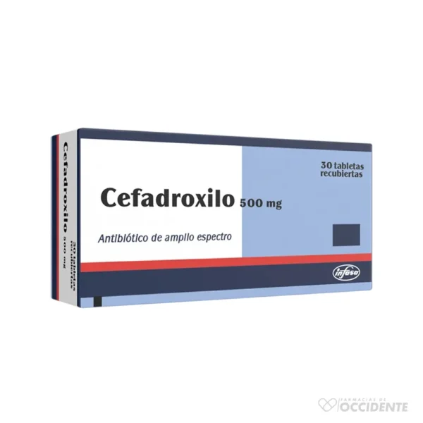 CEFADROXILO 500MG TABLETAS REC. X 1 (CAJA DE 50 UNIDADES). INFASA