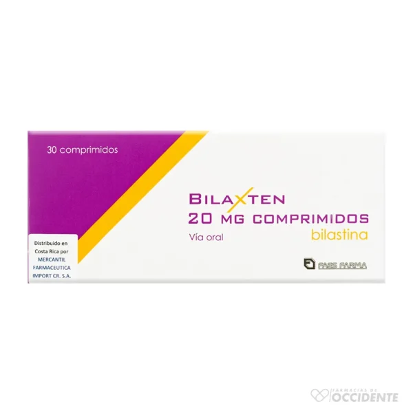 BILAXTEN COMPRIMIDOS 20MG x 30