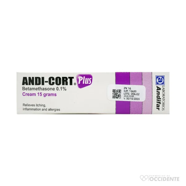 ANDI CORT PLUS X 15 G CREMA