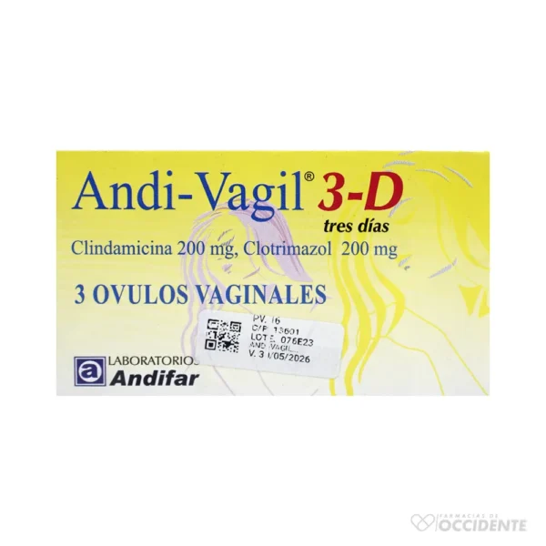 ANDI-VAGIL 3-D 200/200MG X 3 OVULOS