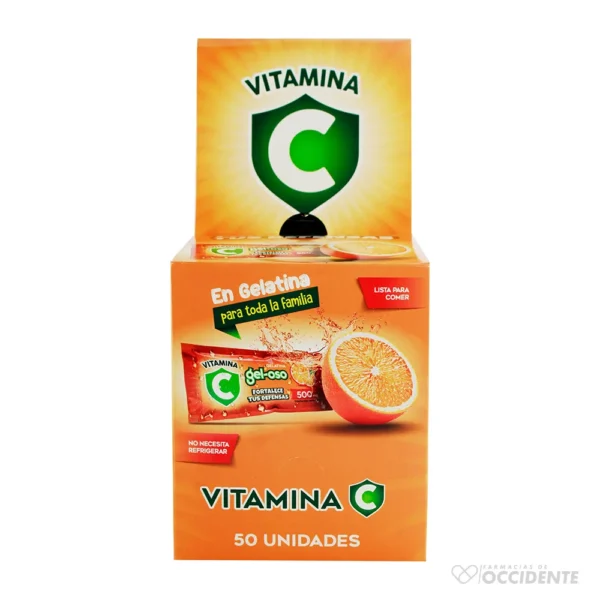 VITAMINA C GEL OSO 500MG X UNIDAD (CAJA DE 50 UNIDADES)